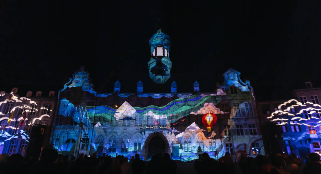 Glitch prod - Video mapping -Mons en lumiere - 2025 - Luciole