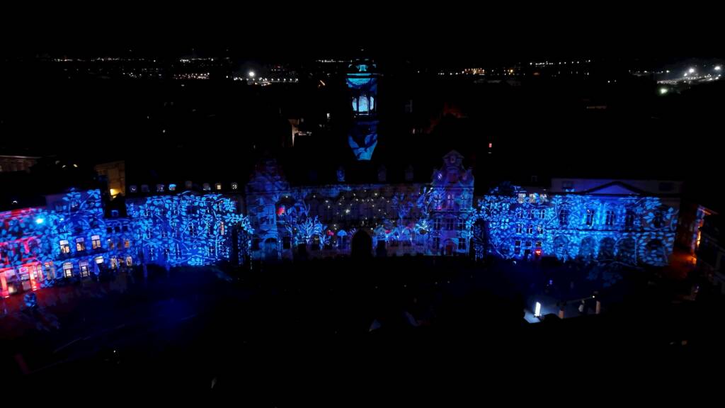 Glitch prod - Video mapping -Mons en lumiere - 2025 - Luciole