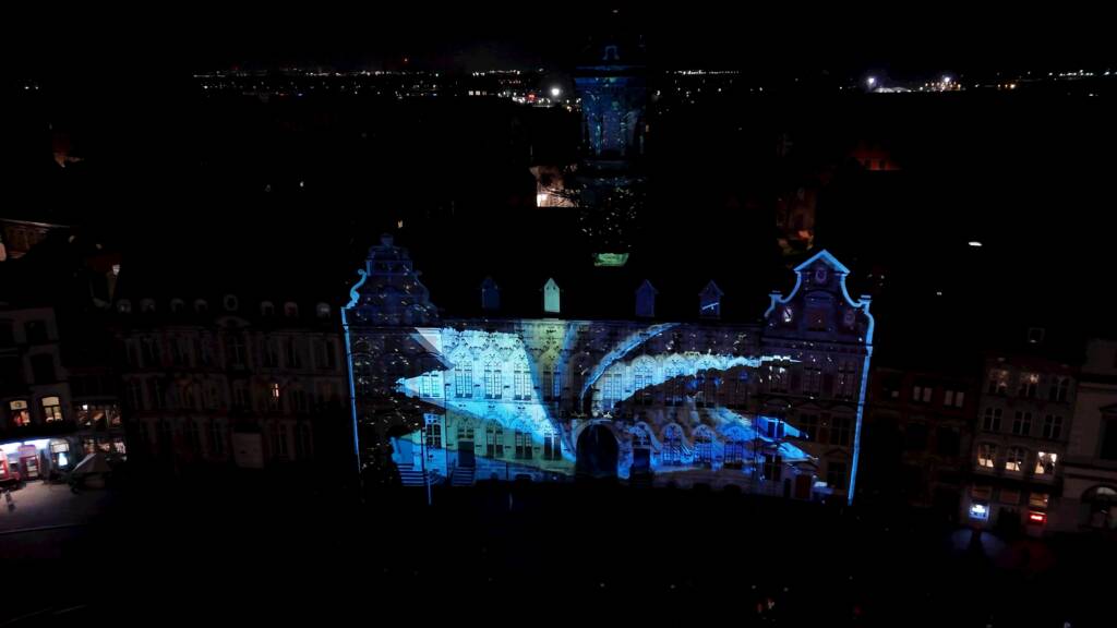 Glitch prod - Video mapping -Mons en lumiere - 2025 - Luciole