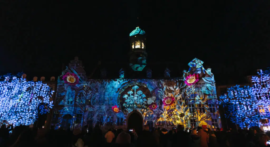 Glitch prod - Video mapping -Mons en lumiere - 2025 - Luciole